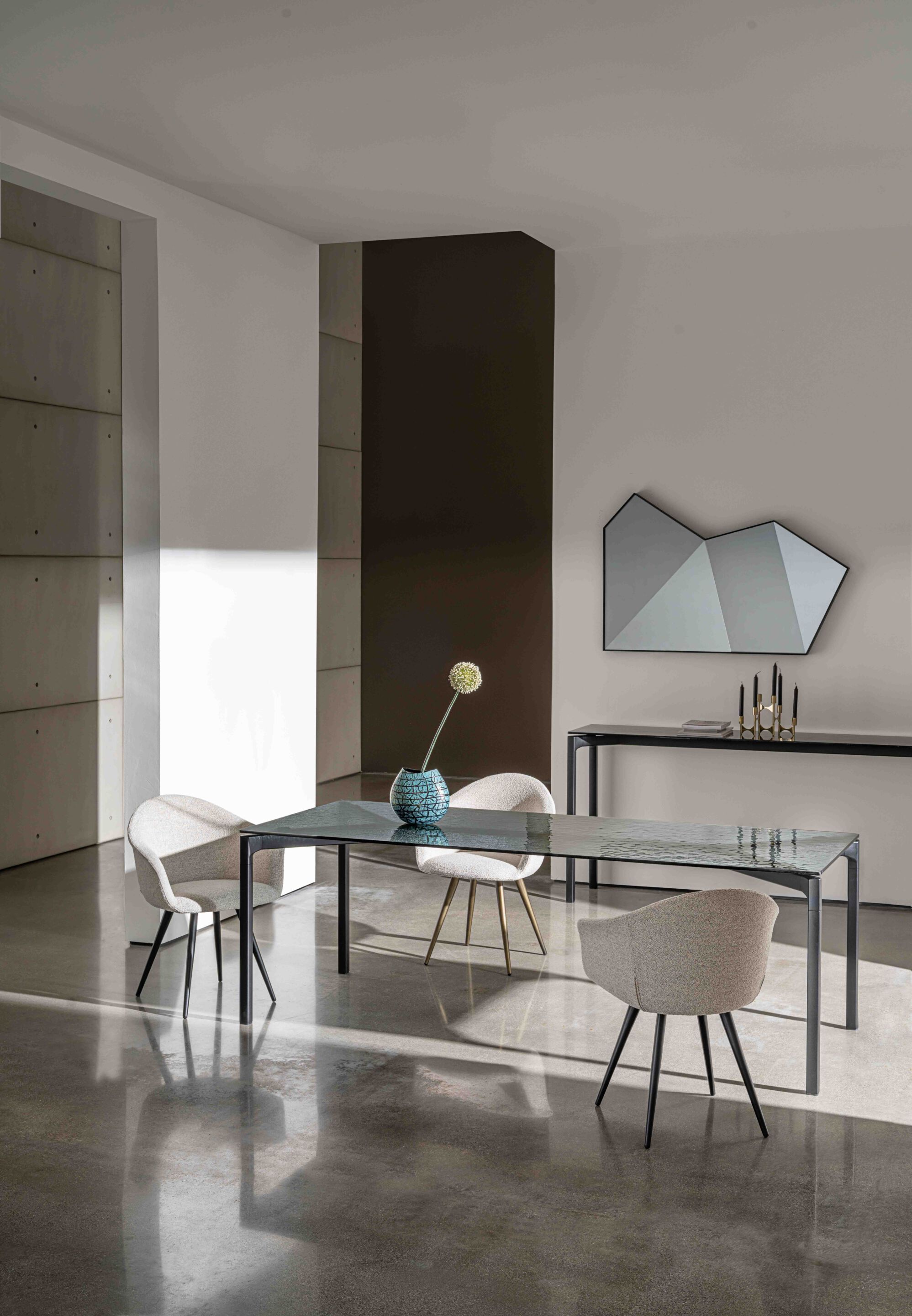 Прямоугольный стеклянный стол Sovet Italia Bone ARCH-00125309 - Вид №1