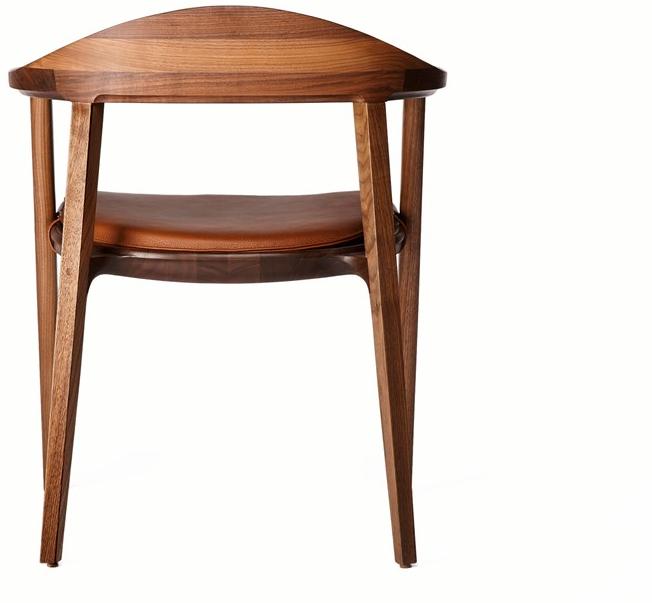 BassamFellows Стул из массива дерева с подлокотниками Mantis Cb-25 + cb-205 - Вид №3