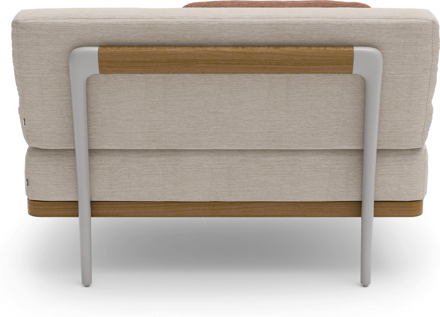 MNST264 Большое среднее сиденье кремень teak Manutti Flex - Вид №1