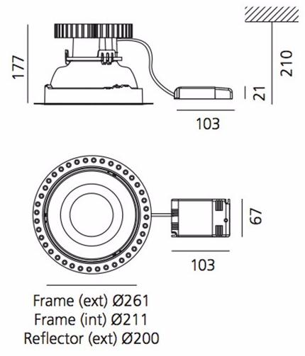 Artemide Встраиваемый светодиод Luceri sun-id-1460141 - Вид №15