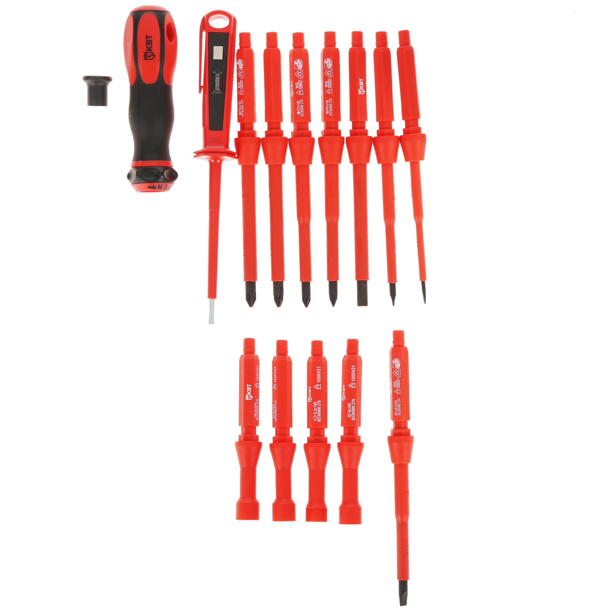 Отвертка с насадками/битами КВТ Профи НИО-1113 4838677 STDN-0093203