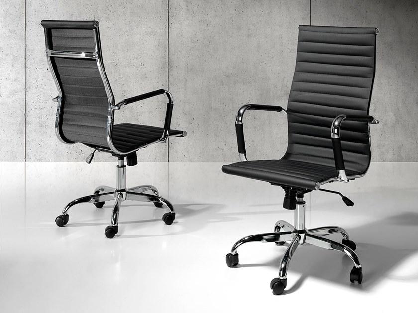 Angel Cerdá Регулируемое по высоте офисное кресло из искусственной кожи с подлокотниками New chair 4077 Angel Cerda - Вид №4