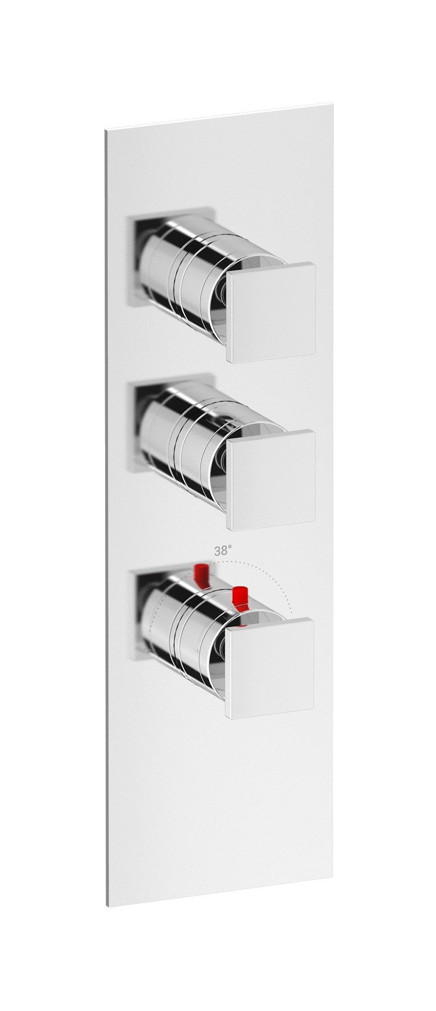Термостатический смеситель для душа с 3 отверстиями IB Aqua ARCH-00041926 - Вид №5