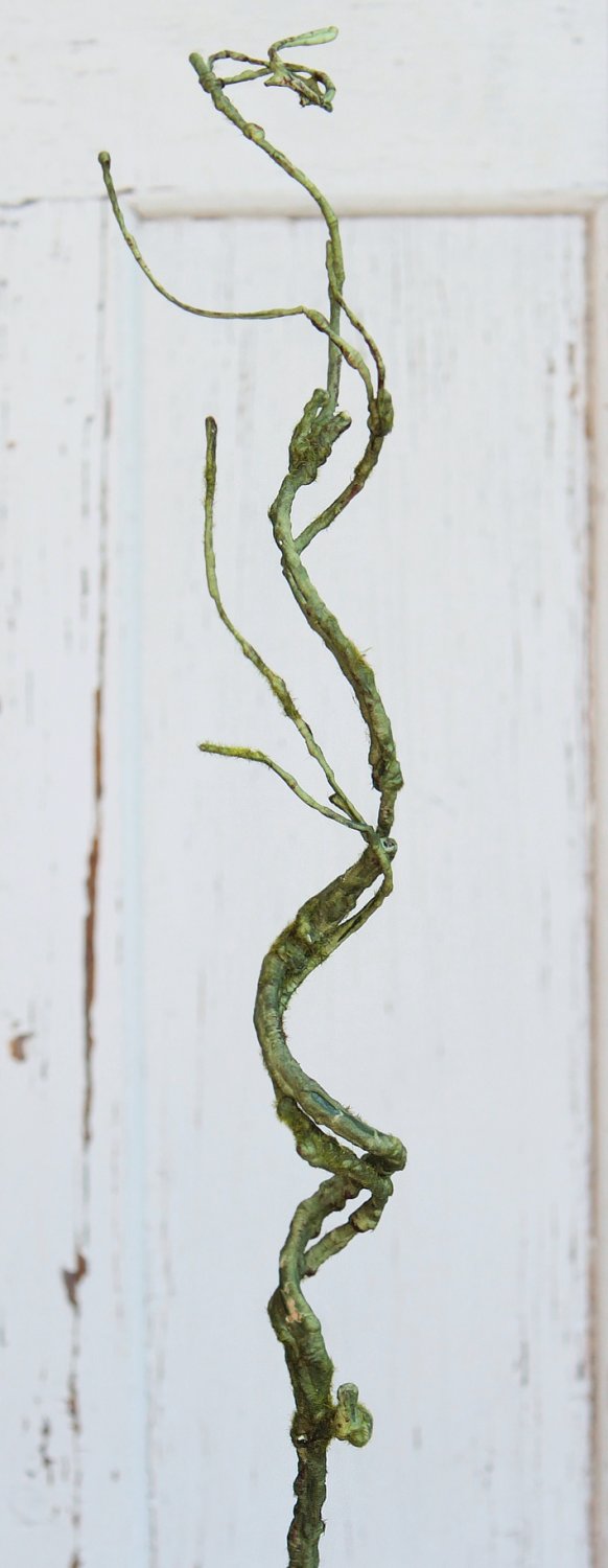 3398 883 a3 Веточка декоративная искусственная 'curly', 76 см, зеленая H-andreas  - Вид №4