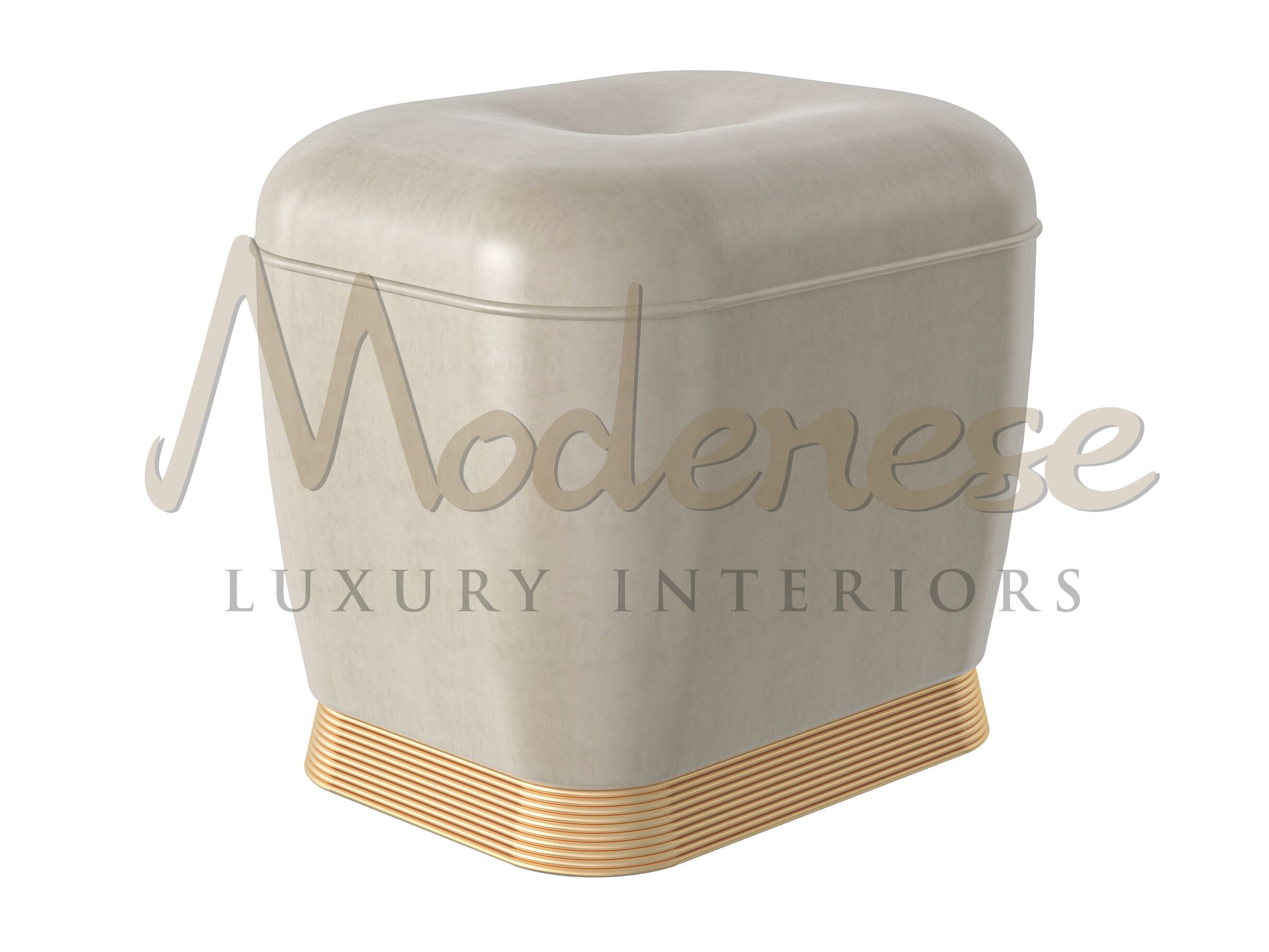 Кожаный квадратный пуф Modenese Luxury Interiors URBAN CHIC ARCH-00112201 - Вид №1