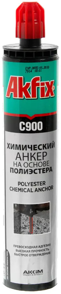 15140524 Анкер химический полиэстер AKFIX C900, 300мл STLM-0005518