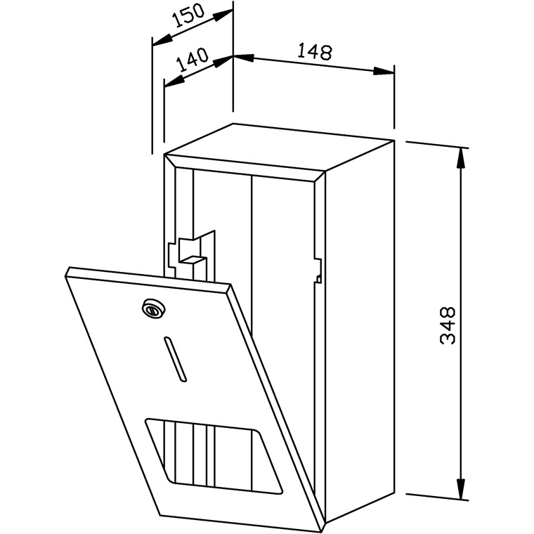 727200 Держатель рулона туалетной бумаги WP164 WAGNER_EWAR A-LINE Wagner Ewar  - Вид №1