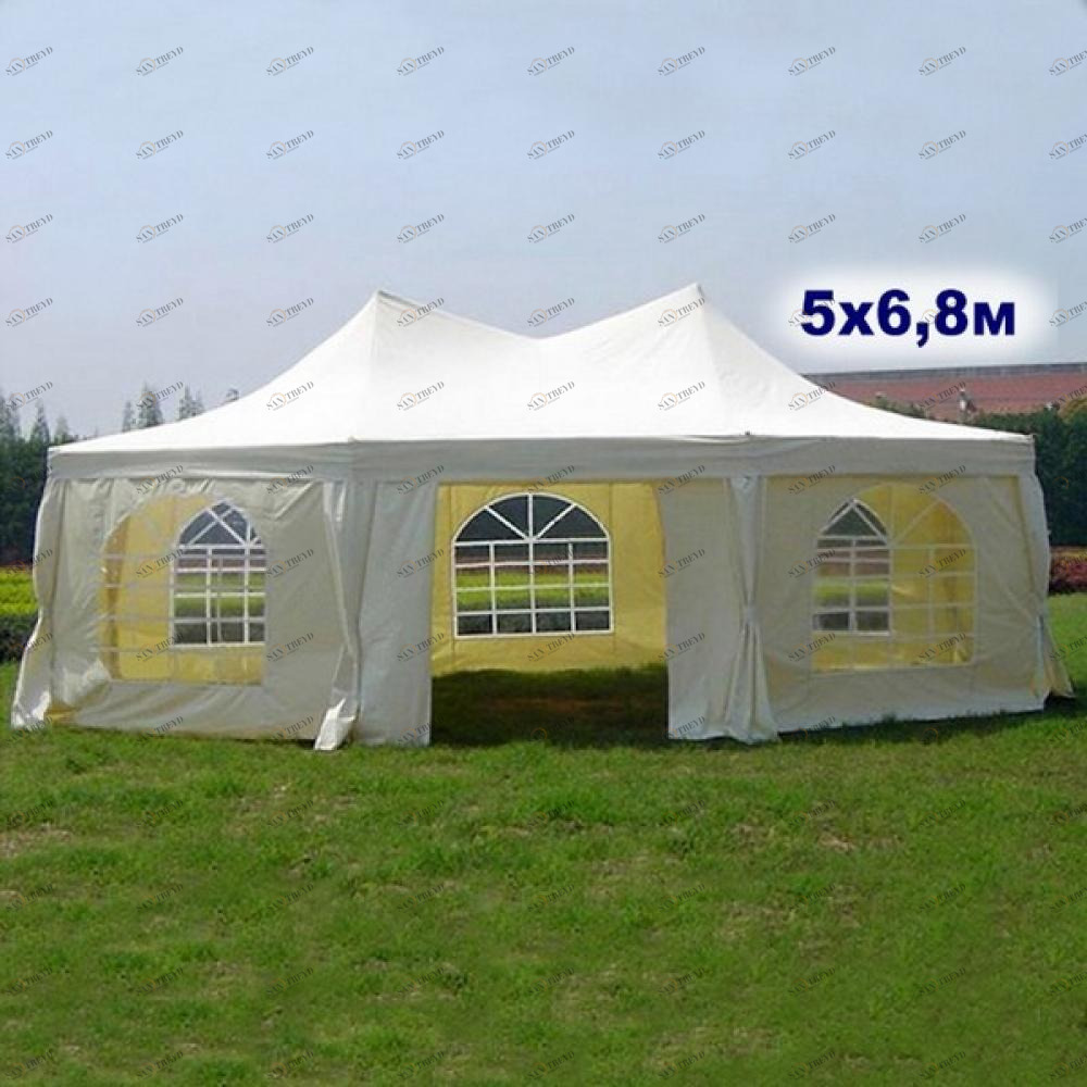 Шатер садовый бежевый 5х6,8 м AFINA  241151 Бежевый 