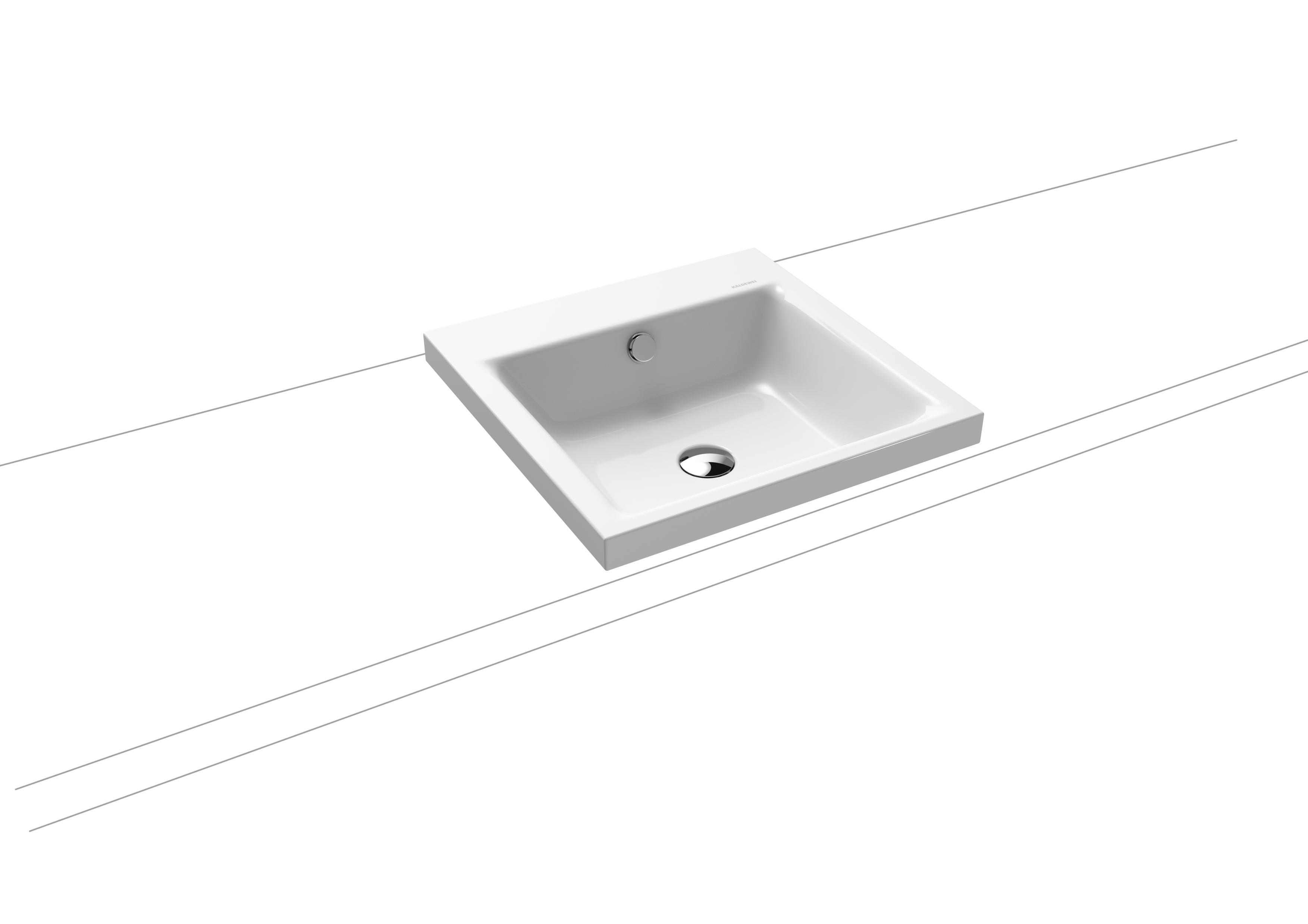 Умывальник KALDEWEI Сталь эмалированная 3153 455 холодный серый 70 31533319455 - Вид №1