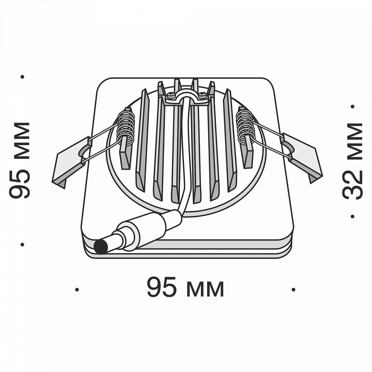 Встраиваемый спот черный Technical Phanton 12W DL2001-L12B TECHNICAL DOWNLIGHT 00-3957164 Черный  - Вид №4