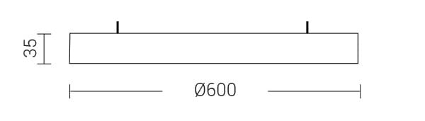 Алюминиевый светодиодный потолочный светильник Rossini Illuminazione Cercle ARCH-00030641 - Вид №4
