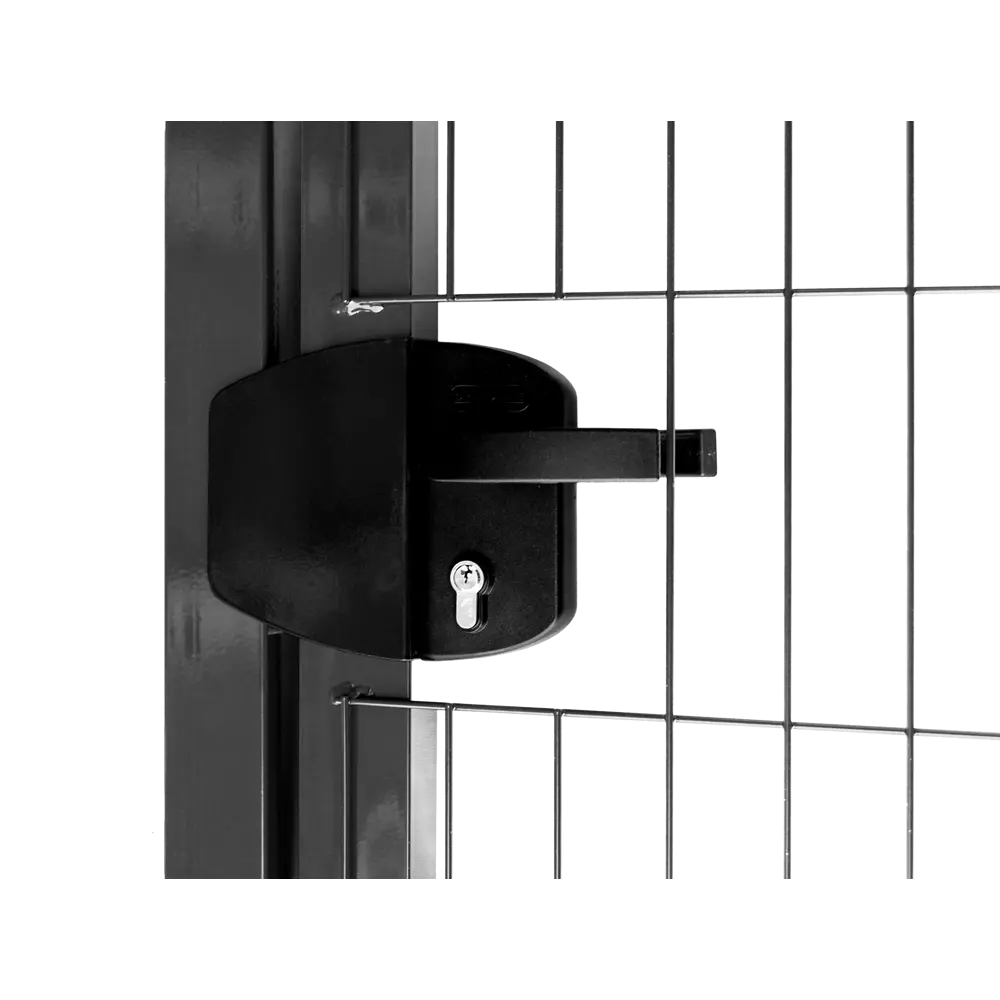 Калитка 3D Grand Line Medium 100x153 см правая универсальная RAL 7024 серый STLM-2048991 - Вид №1