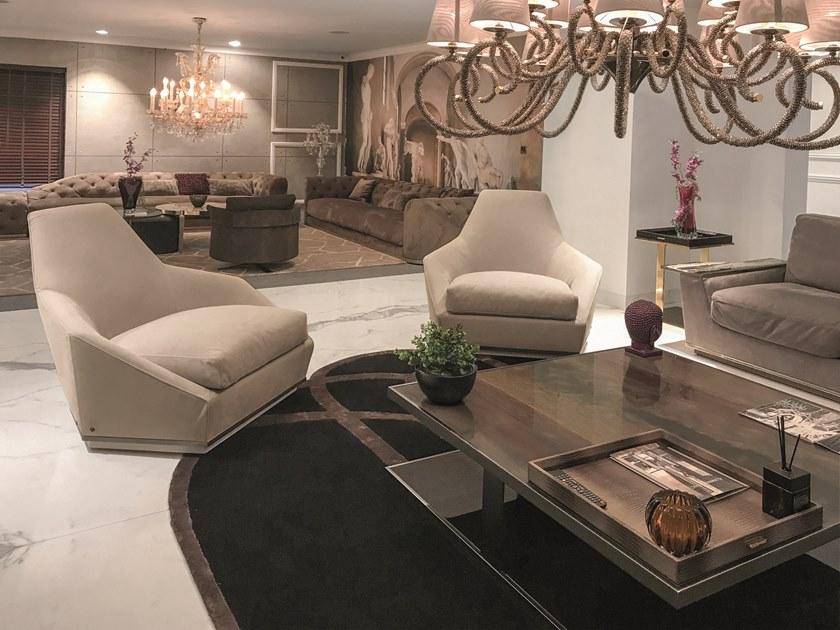 Longhi Кожаное кресло с подлокотниками Loveluxe X 655 - Вид №4