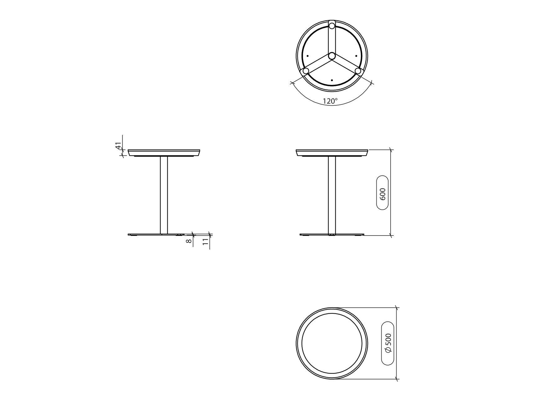Круглый журнальный столик Laskasas Essence ARCH-00151350 - Вид №7