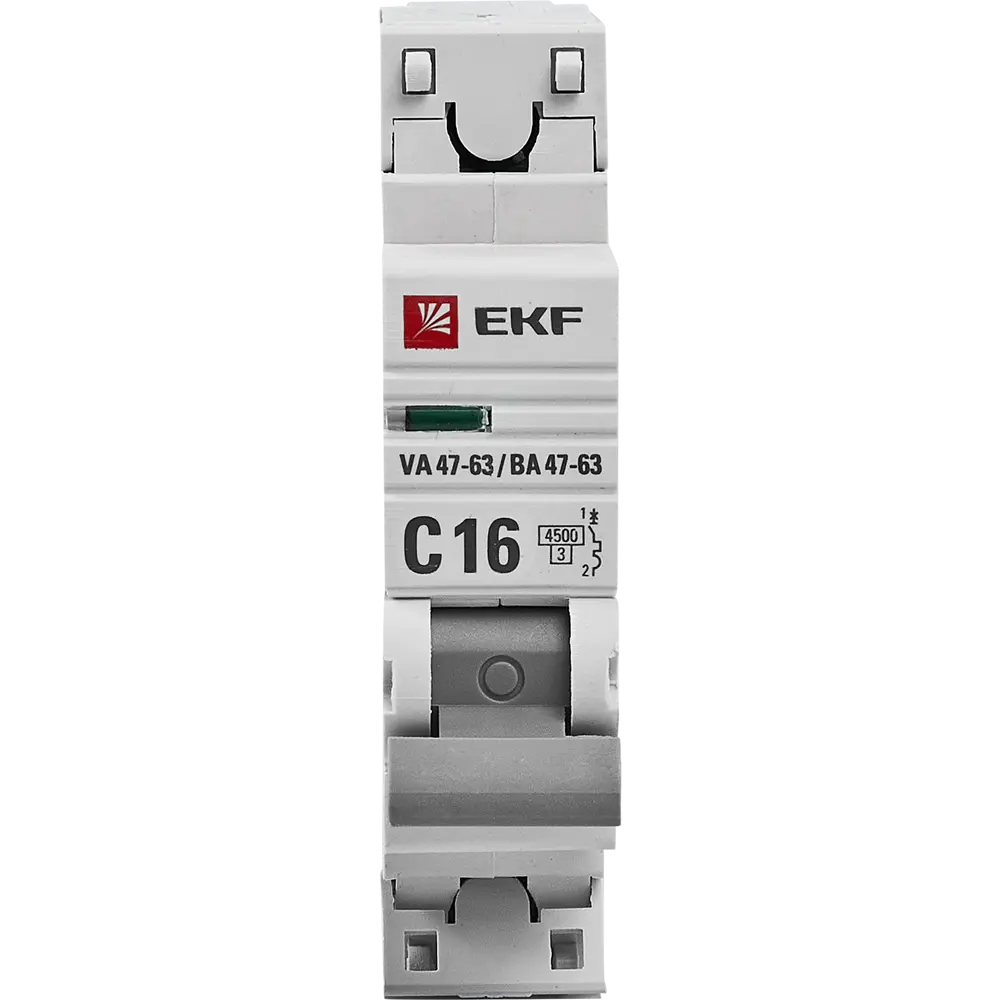 Автоматический выключатель EKF ВА47-63 1P C16 А 4.5 кА 82421191 STLM-2000862  - Вид №1