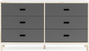 601050 Комод w. 6 ящиков Grey Normann Copenhagen Kabino