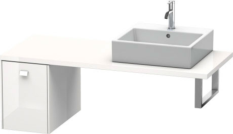 BR513009191 Шкафчик для консоли Brioso #BR5130 320 x 550 мм Серо-коричневый декор Duravit - Вид №2