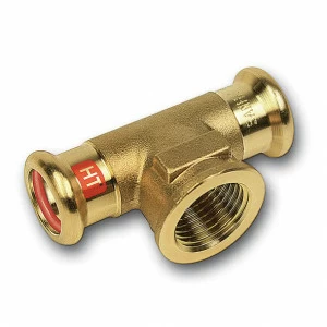 113130351 SANHA 13130G пресс-фит. солн., бронза, тройник ВПр-ВР-ВПр 35x1x35 мм