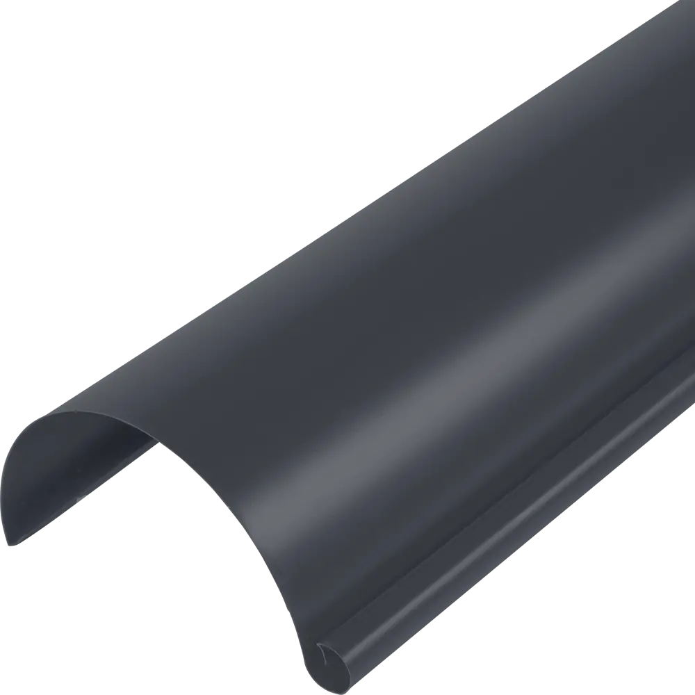 Желоб полукруглый 3000 мм Ø125 мм темно-серый ВЕГА STLM-2198266 - Вид №1