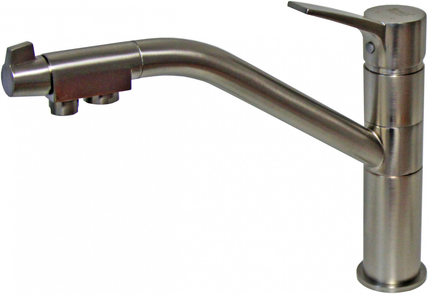 Смеситель ZorG Clean Water ZR 401 KF SATIN для кухонной мойки, сталь