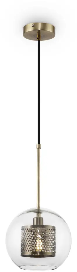 90590500 Светильник подвесной FREYA FR8018PL-01BS Modern 1 лампа 4 м² цвет латунь STLM-0298035