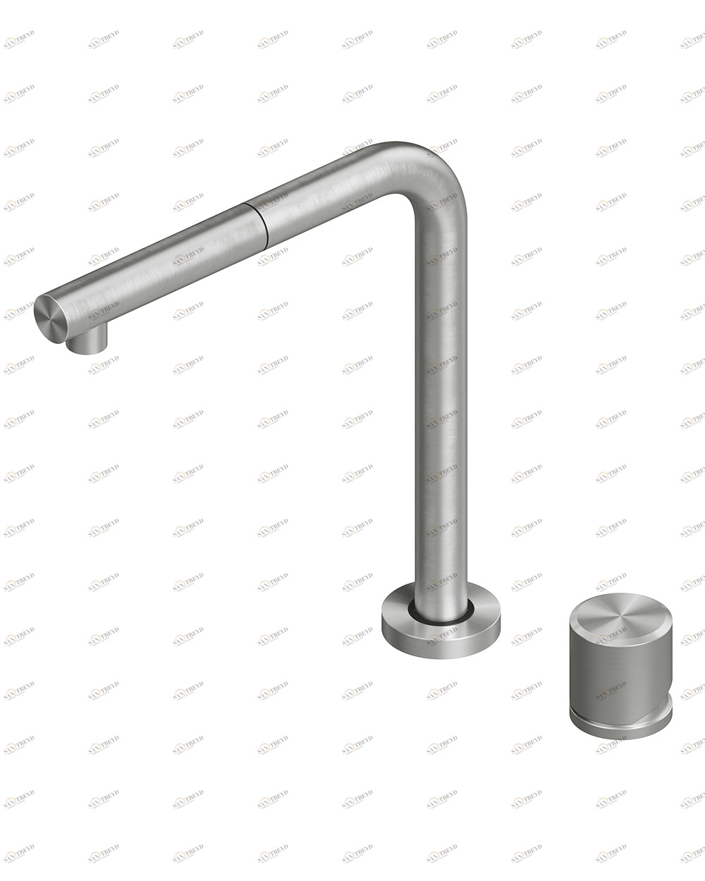 Inox. 443,16. Смеситель для кухни под ветром Quadrodesign 443.16