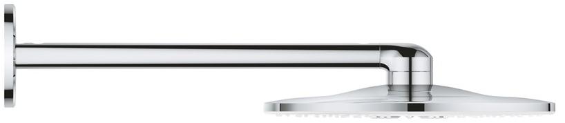 Верхний душ GROHE Rainshower 310 SmartActive с душевым кронштейном 430 мм, 2 режима струи, белая луна (26475LS0) - Вид №2