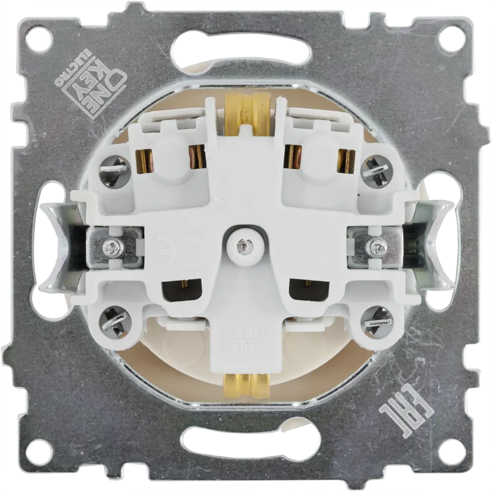 82126982 Розетка встраиваемая Onekey Florence с заземлением, цвет бежевый STLM-0019867 ONEKEYELECTRO - Вид №4