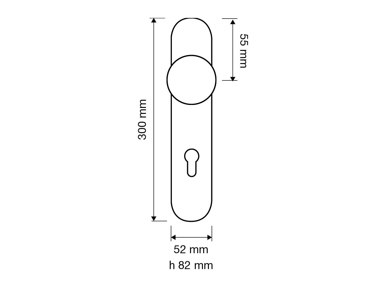 Латунная дверная ручка на пластине с кристаллами Swarovski® LINEA CALI' Jewel ARCH-00070238 - Вид №1