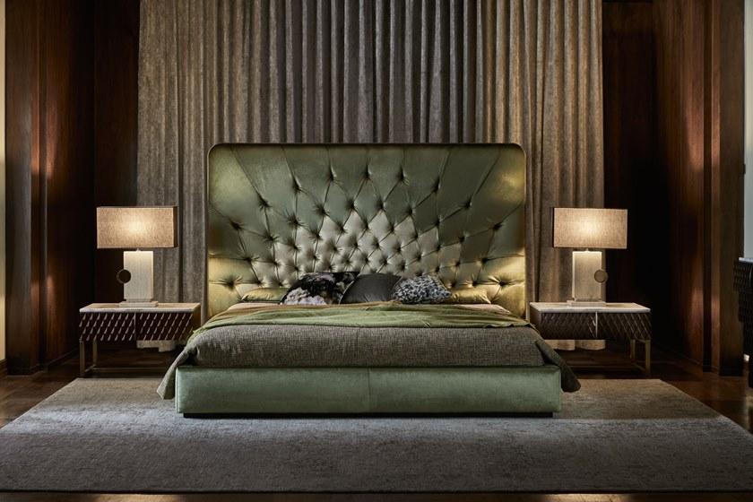 OPERA CONTEMPORARY Двуспальная кровать с тафтинговым изголовьем  42800/22  - Вид №1
