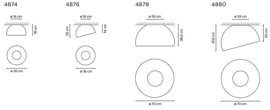 Vibia Светодиодный потолочный светильник из алюминия и дерева Duo sun-id-1510134 - Вид №10