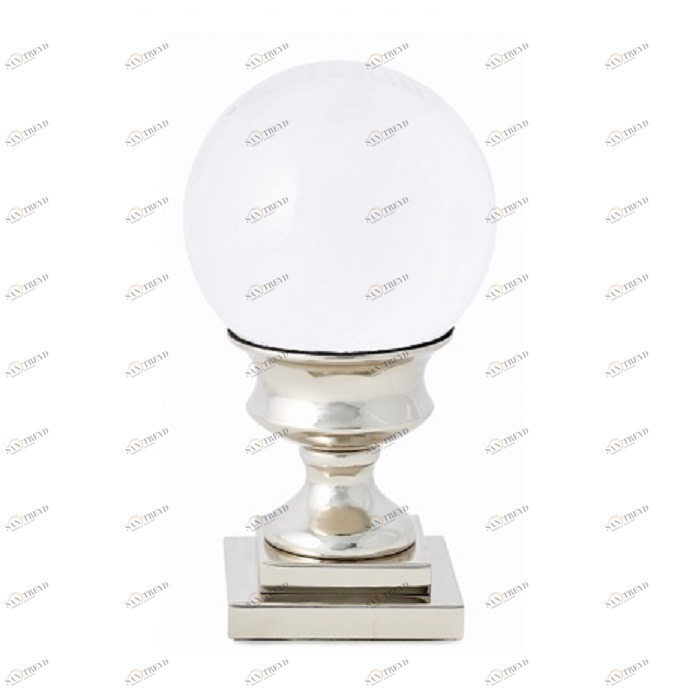 Шар хрустальный на подставке 18х10 см серебро Bureau BUREAU ШАР 262987 Прозрачный;серебро 
