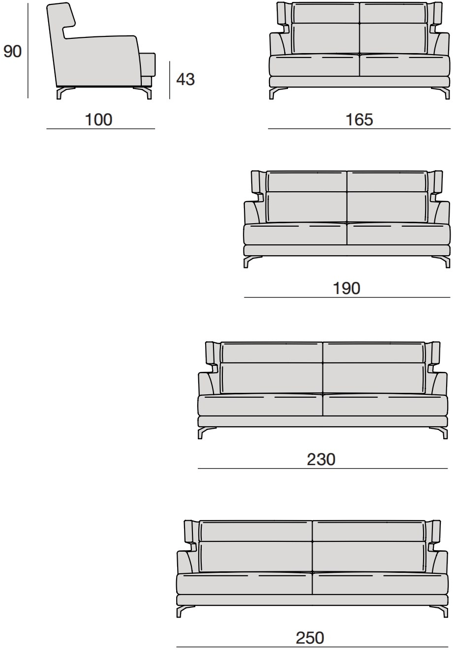 CTS SALOTTI Мягкий диван Well sun-id-1507449 - Вид №2