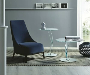 Tonelli Design Круглый журнальный столик из хрусталя