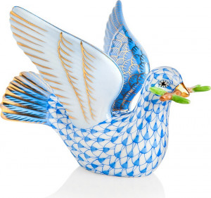 10615696 Herend Фигурка 7,5см "Голубь мира" Фарфор