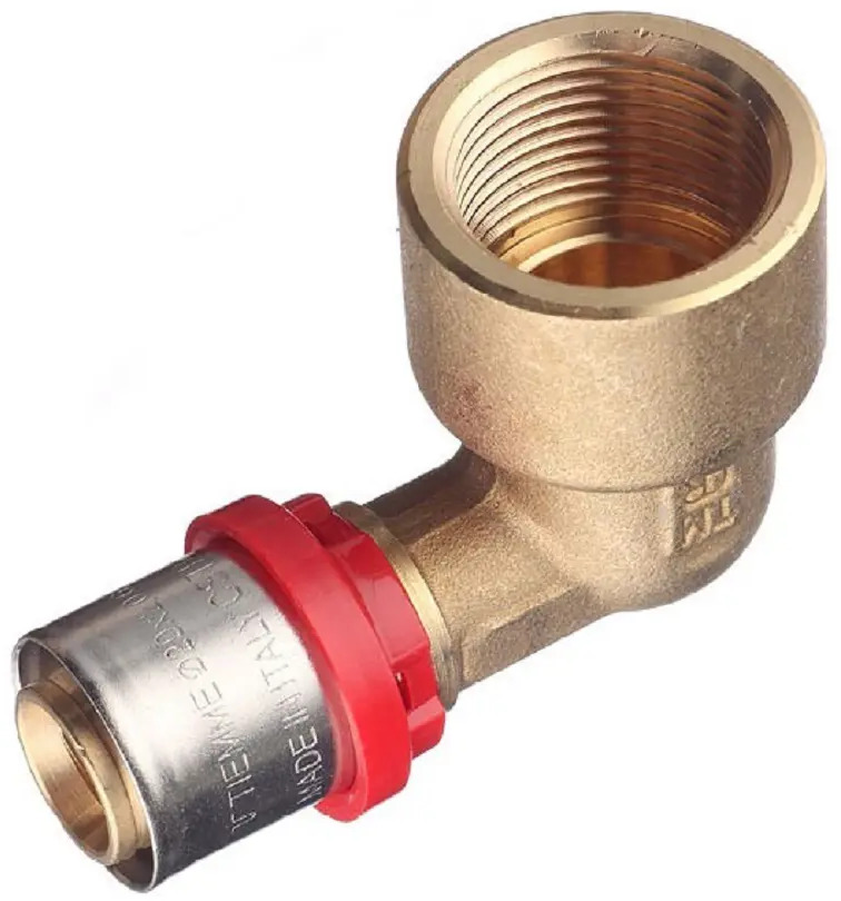 91683408 Угол комбинированный 90° Tiemme 3/4"x20 мм ВР-ВПр латунь STLM-0809417