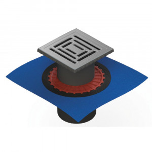 090471 Трап водосток ZENTRUM Uno 100х100  Berges ZENTRUM Uno