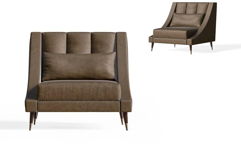 Barnini Oseo Кресло с обивкой из ткани с подлокотниками Richmond upon thames Rc152 - Вид №1