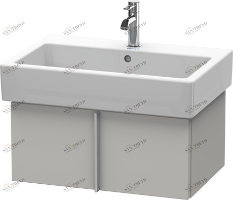 VE610500707 Vero Тумбочка подвесная Бетонно-серый матовый декор Duravit