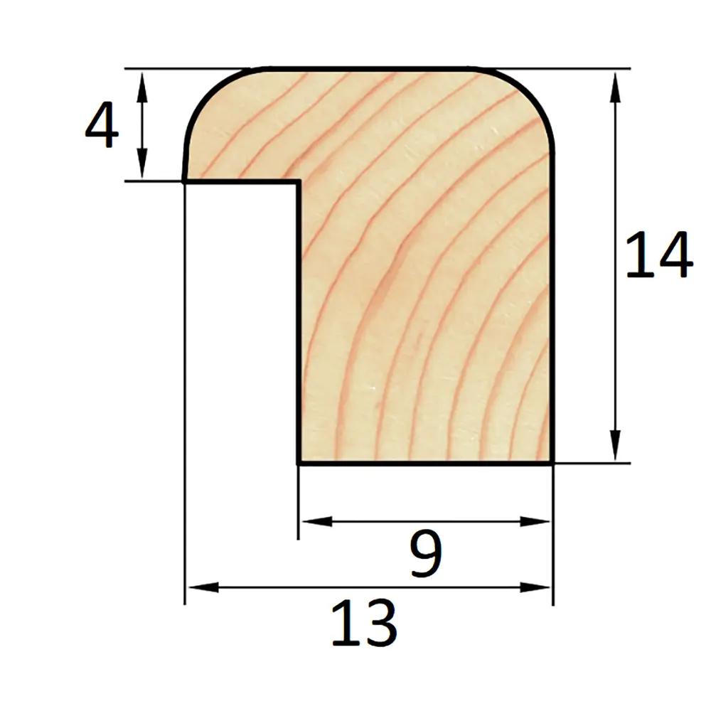 АРЕЛАН Окантовочный профиль из массива сосны для элегантной отделки 81960923 STLM-0015495 - Вид №3