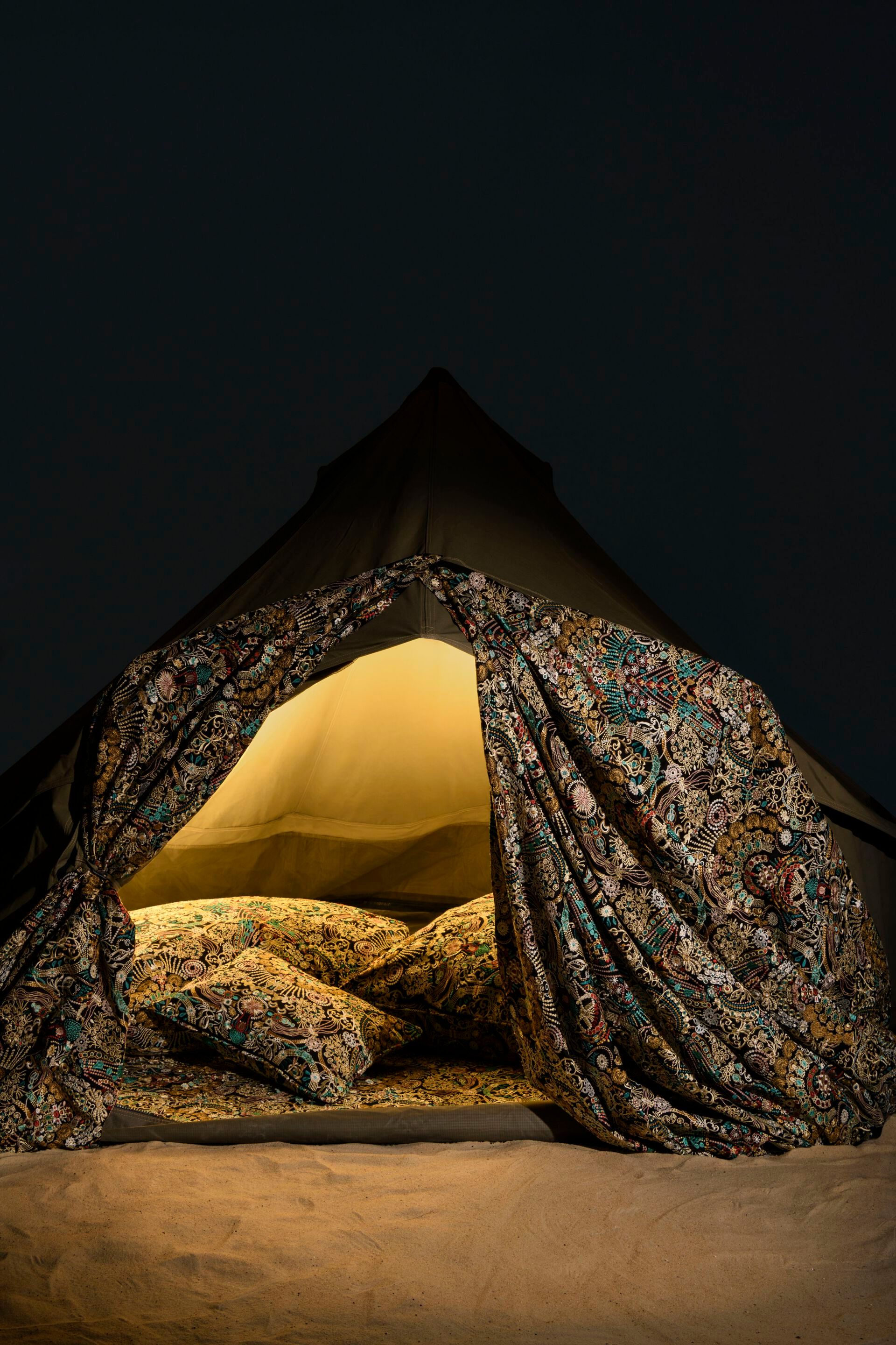 Многоцветная хлопковая вышитая ткань LELIEVRE Jean Paul Gaultier - La Croisière s'amuse ARCH-00078632 - Вид №2