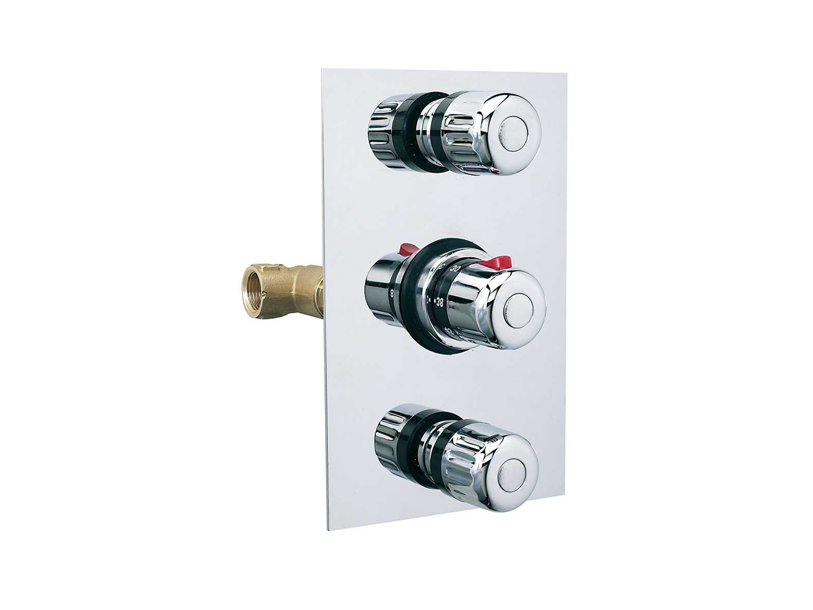 Термостатический смеситель для душа с 3 отверстиями Thermomat Thermo-mix ARCH-00043862 - Вид №1