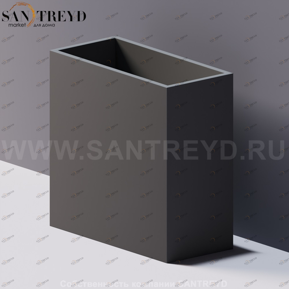 Agape PUZZLE Встраиваемая малая высокая коробка серая ALEG525GR