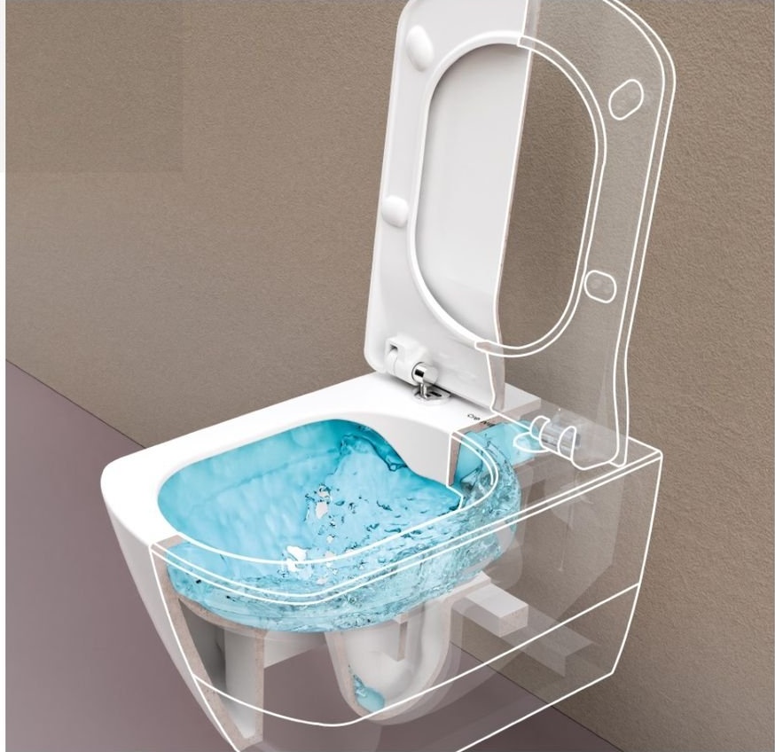 EG321-11CB00E-0000 ELEGANT Унитаз подвесной безободковый Creavit Elegant - Вид №6