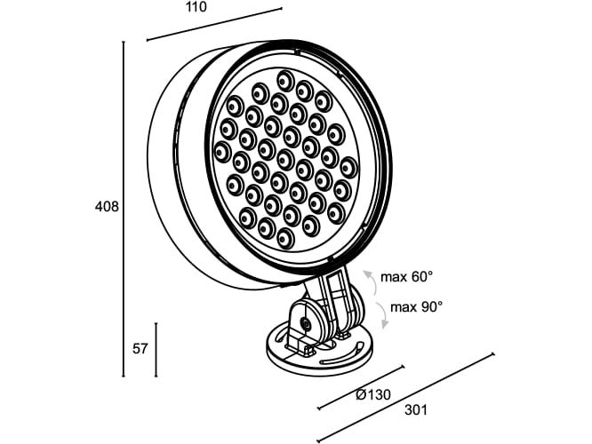 Алюминиевый светодиодный прожектор с системой RGB L&L Luce&Light Оливер ARCH-00024516 - Вид №8
