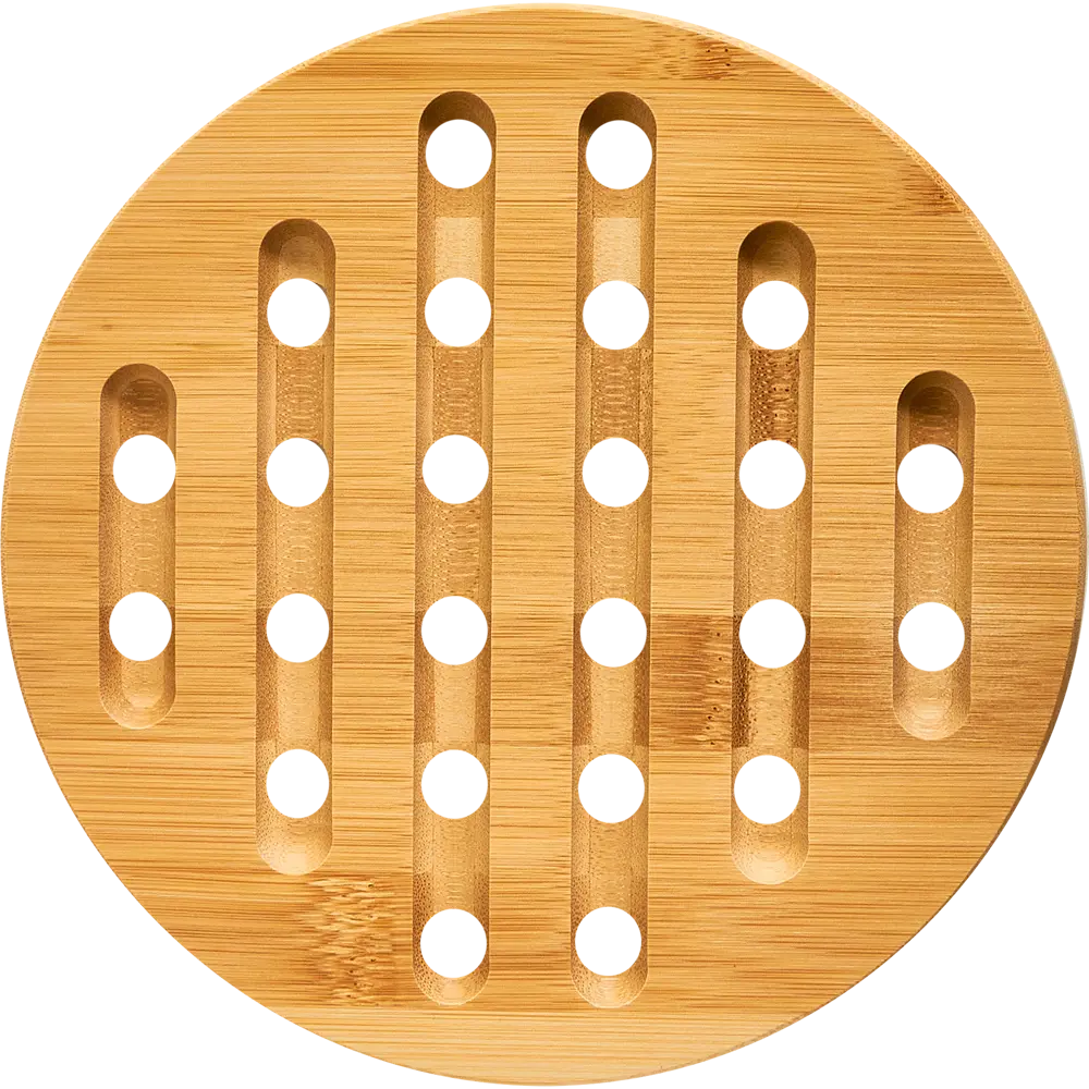 Подставка под горячее 18x18x1 см бамбук цвет натуральный DELINIA STLM-2181910 - Вид №1