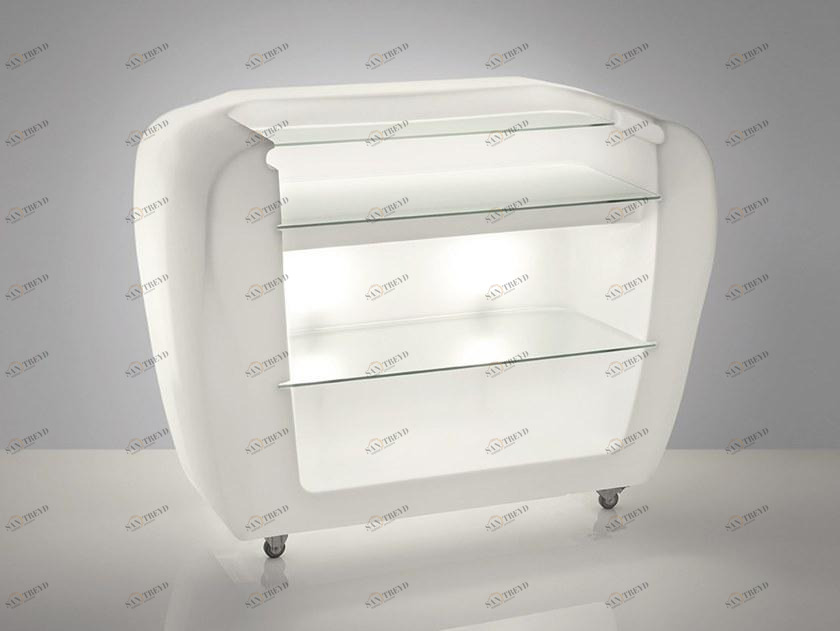 SLIDE Барная стойка с подсветкой из полиэтилена на колесиках для улицы sun-id-1448176