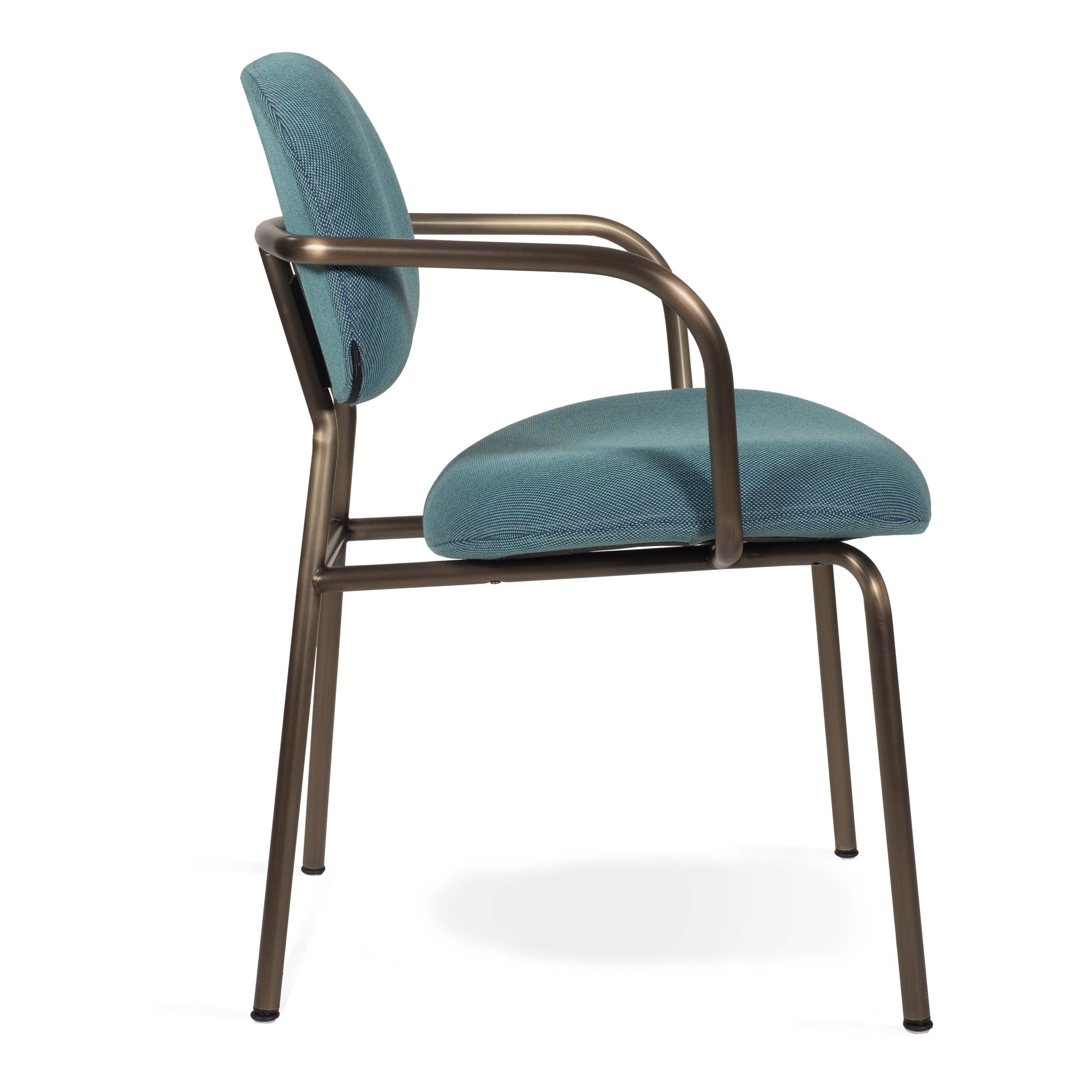 Мягкий тканевый стул с подлокотниками Infiniti круглый ARCH-00137168 - Вид №7