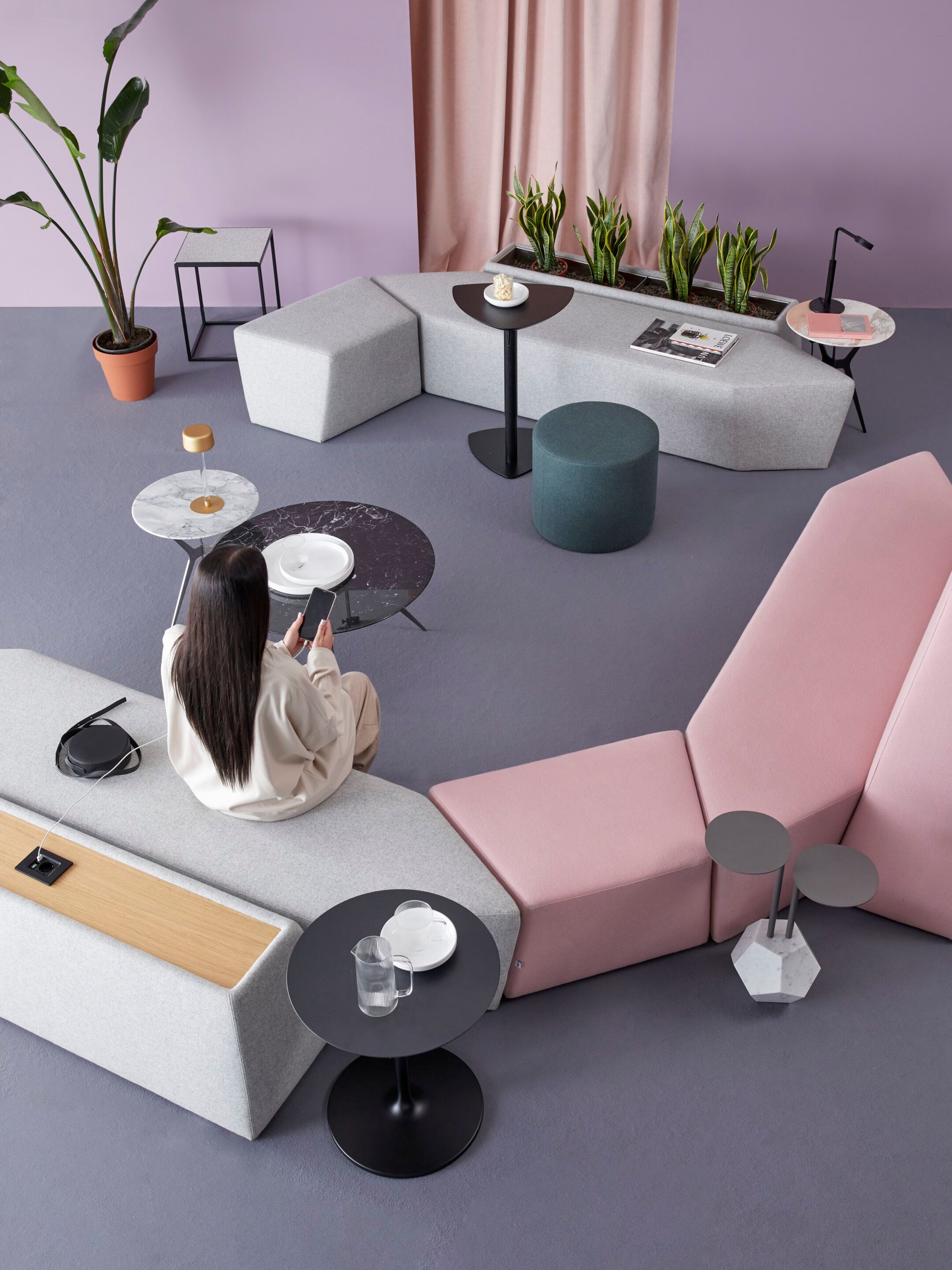 Модульная система сидений из ткани SITIA Rocks ARCH-00058532 - Вид №17