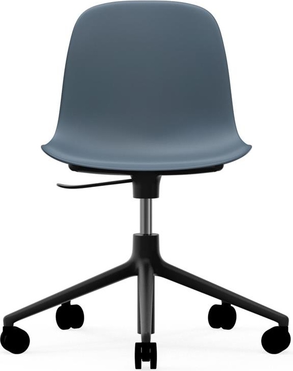 606053 Кресло Swivel 5W Gaslift Black Alu Blue Normann Copenhagen Form - Вид №1